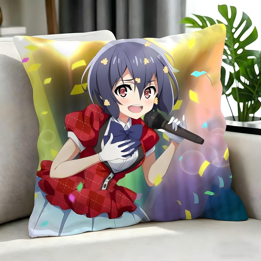 anime Zombie Land Saga Cushion Cover Cushion Cover Set Pcs x x x Pillowcase Decorative Sofa Home Decor