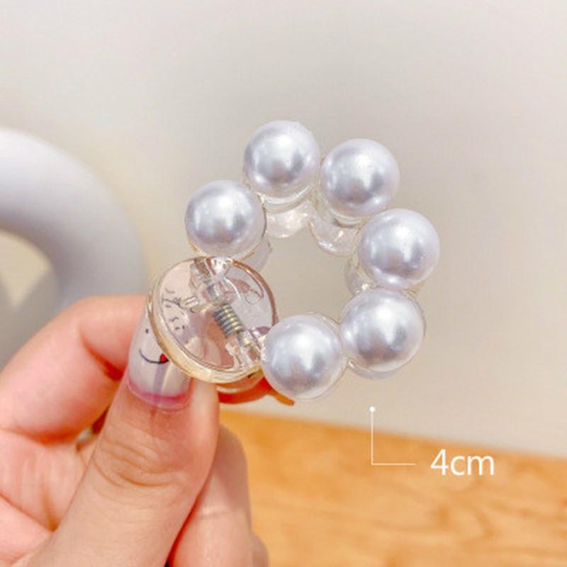 1 Pcs Korean Style Transparent Pearl Hair Crab Elegant Hair Claws Girls Hairpins Women Hair Accessories Barrettes Hairgrip