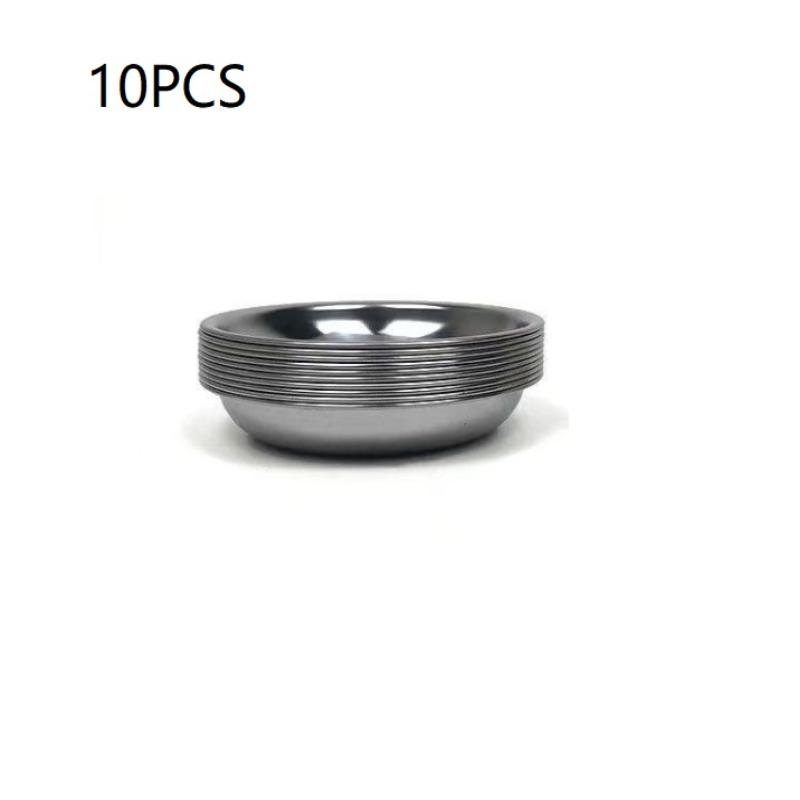 Durable 9CM Stainless Steel Sauce Bowls for Dipping and Seasoning Perfect for Sushi BBQ Salad and Party Appetizer Presentation 5/10PCS