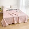 Cool Summer Quilt Solid Color Ice Silk Summer Quilt Single and Double Machine Washable Air Conditioner Gift Thin Quilt