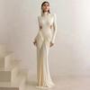 2025 Summer Sexy V-neck Flare Sleeve Ruffle Slit Dress for Women