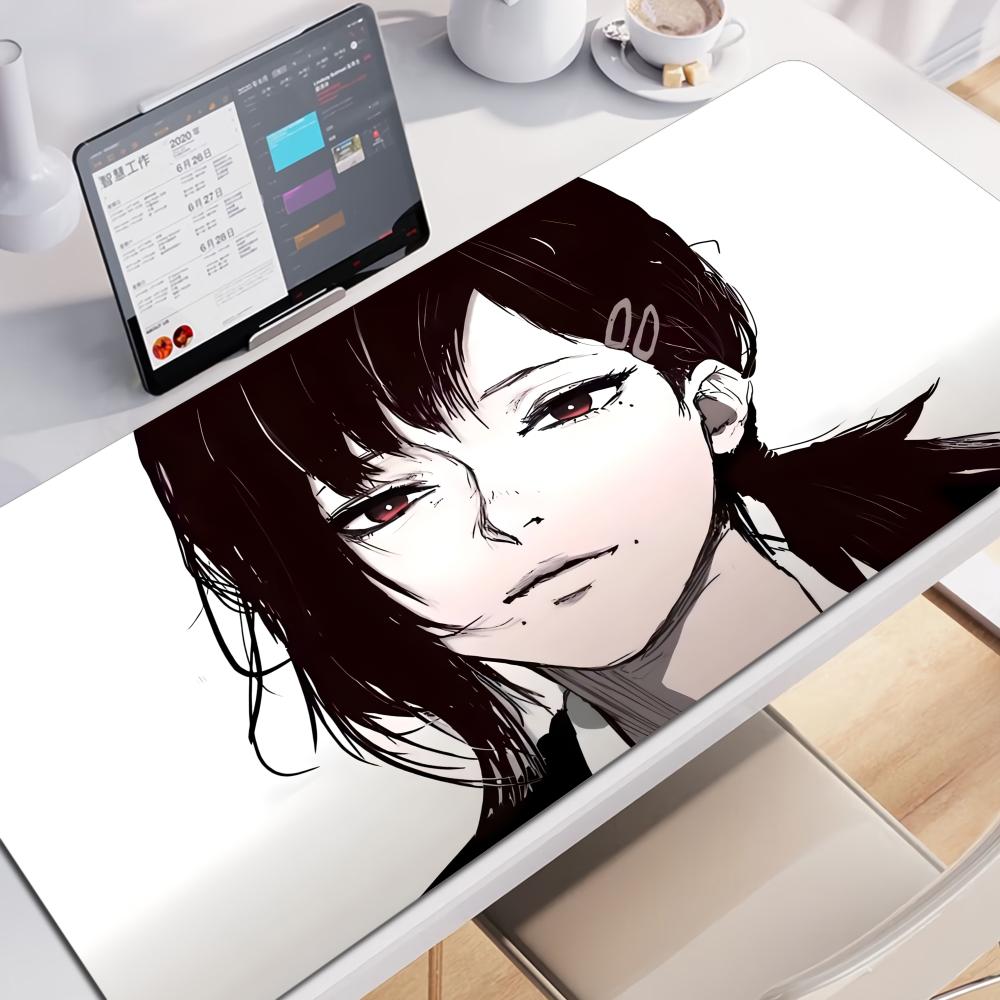 Muismat Anime Muismat Gamer Cchainsaw Man Makima Gaming Accessoires Muismat Grote Toetsenbord BureauMatten Computer Toetsenbord Mat