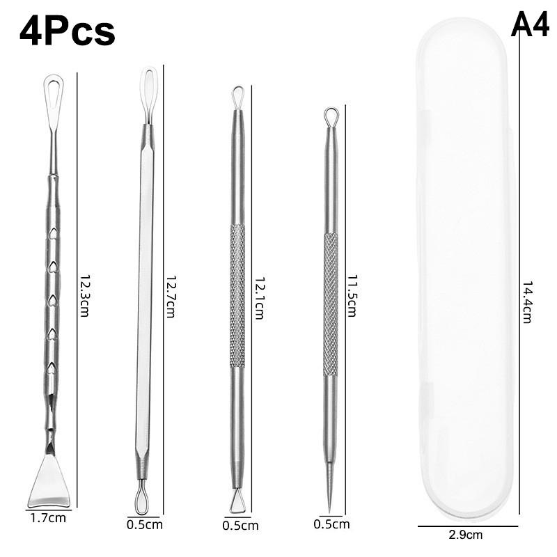 Blackhead Acne Remover Pimple Popper Tool Acne Needle Removing Hair Follicle Cleaning Whitehead Nose Face Blemish Extractor