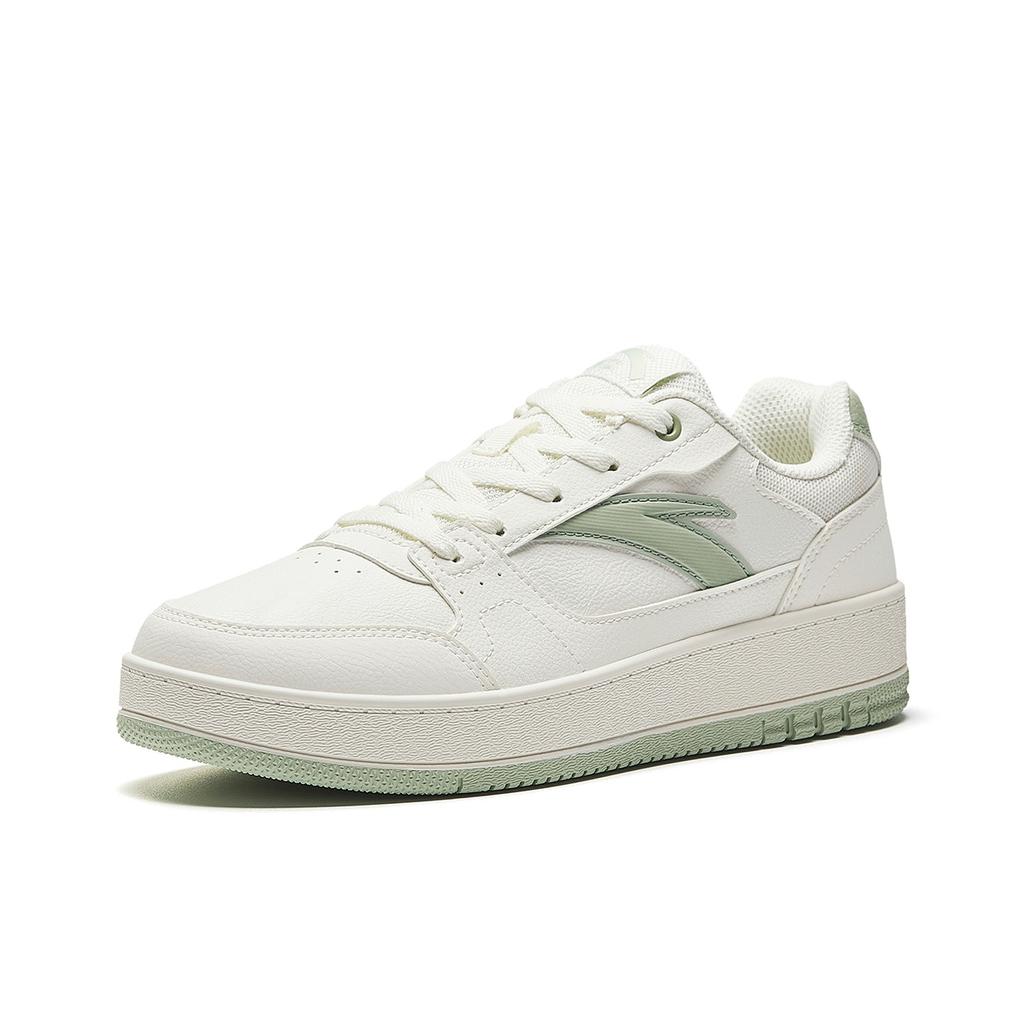 Anta Year 2 Simple Versatile Classic Fashion Durable Lightweight Low-Top Skate Shoes Women Sneaker White Ceramic-Glaze-Green 922548068-7