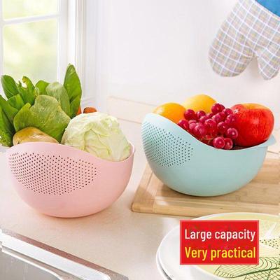 Multi-Function Rice and Vegetable Washing Basket - Drain and Sieve with Dense Holes
