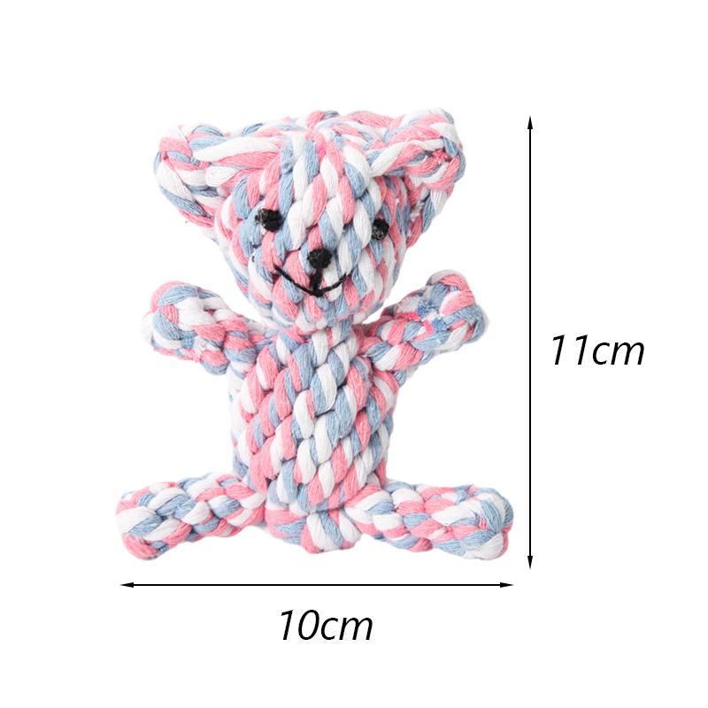 Puppy Dog Chew Toys Ropes Bite-resistant Molar Stick for Small Dogs Chihuahua French Bulldog Cleaning Teeth Toy Pet Accessories