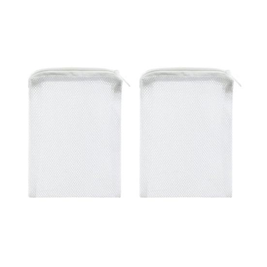 

2 шт. мешки для аквариумного фильтра, сетчатый мешок для аквариумного фильтра с застежкой-молнией для шариков с активированным углем и биофильтром, керамические кольца A белый