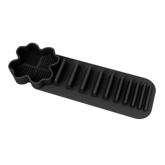 Yousheng Silicone Makeup Brush Drying Rack with Suction Base Food-Grade Soft Elastic Cosmetic Brushes Drying