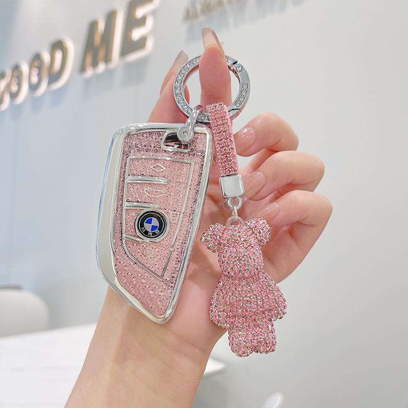 Premium Key Case for BMW 3, 5 Series, X1, X2, X3, X5, 320li, 525li, I3 - Elegant Design for Women