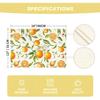 Artoid Mode Orange Fruit Summer Placemats Set of 4, 12x18 Inch Seasonal Spring Holiday Table Mats for Party Kitchen Dining Decoration