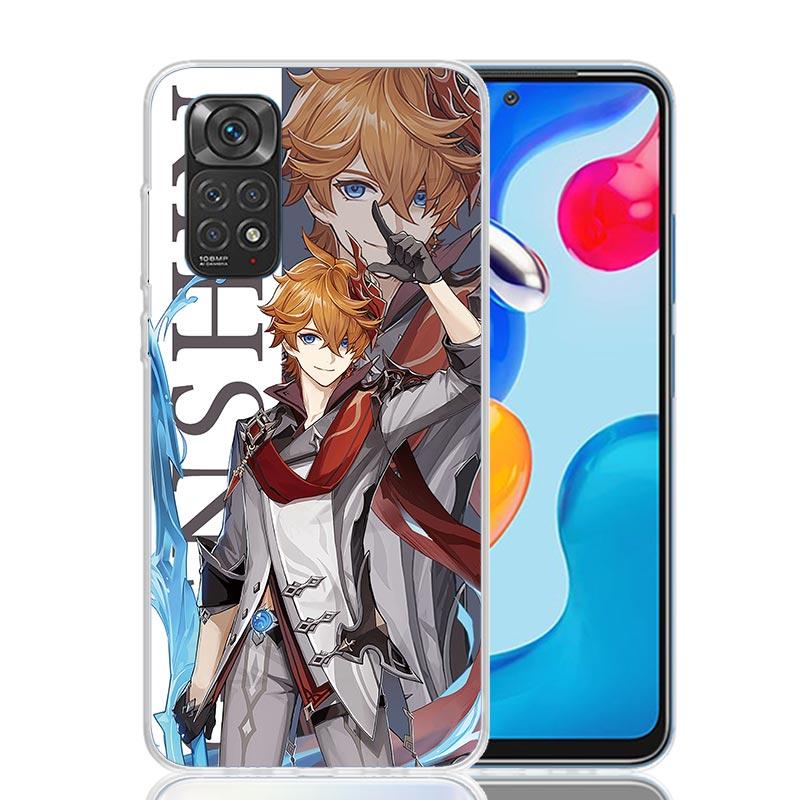Genshin Impact Anime Phone Case For Xiaomi Redmi Note 14 13 14S 12S 12 11S 11T 11E Pro Plus 10S 10 9S 9 Art Customized Coque Cap