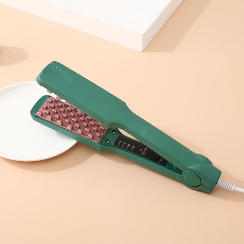

220V Corn Perm Plywood Hair Fleeciness Artifact Male Tin Foil Pad Hair Root To Generate Hair Curler Curling Iron Lazy Girl зелений