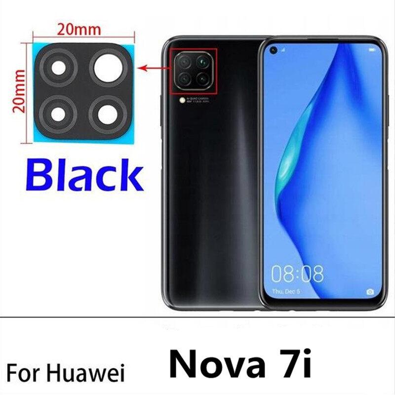 

Стеклянный объектив задней камеры с клеем для запасных частей Huawei Nova 7i