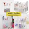 Baby Shower Bath Toys White Baby Kids Toy Storage Mesh With Strong Suction Cups Toy Bag Net Bathroom Organizer For Kids Toddlers