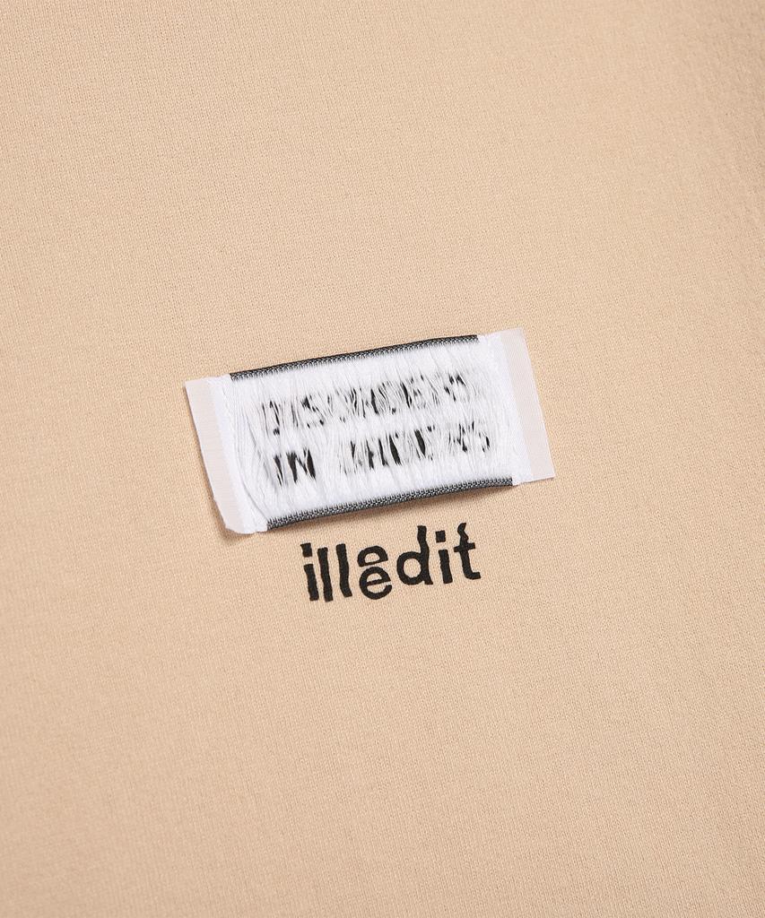 Illedis Half Cutting T-Shirt Beige