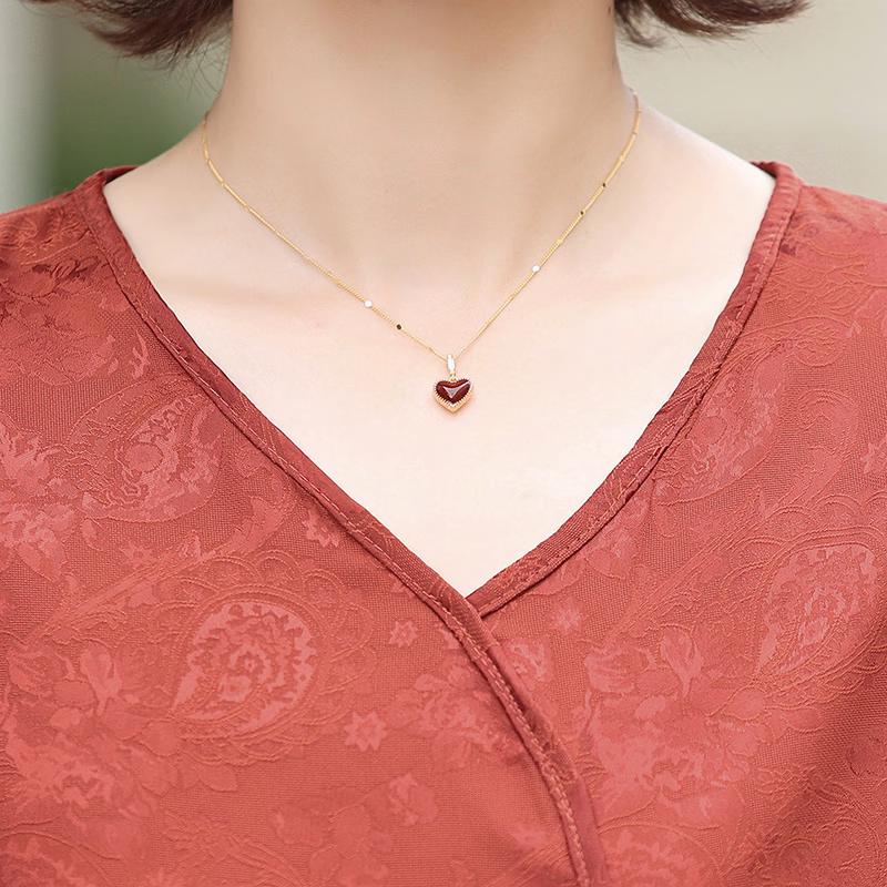 Elegant Chinese Style Embroidered Summer Blouse & Top Set for Moms