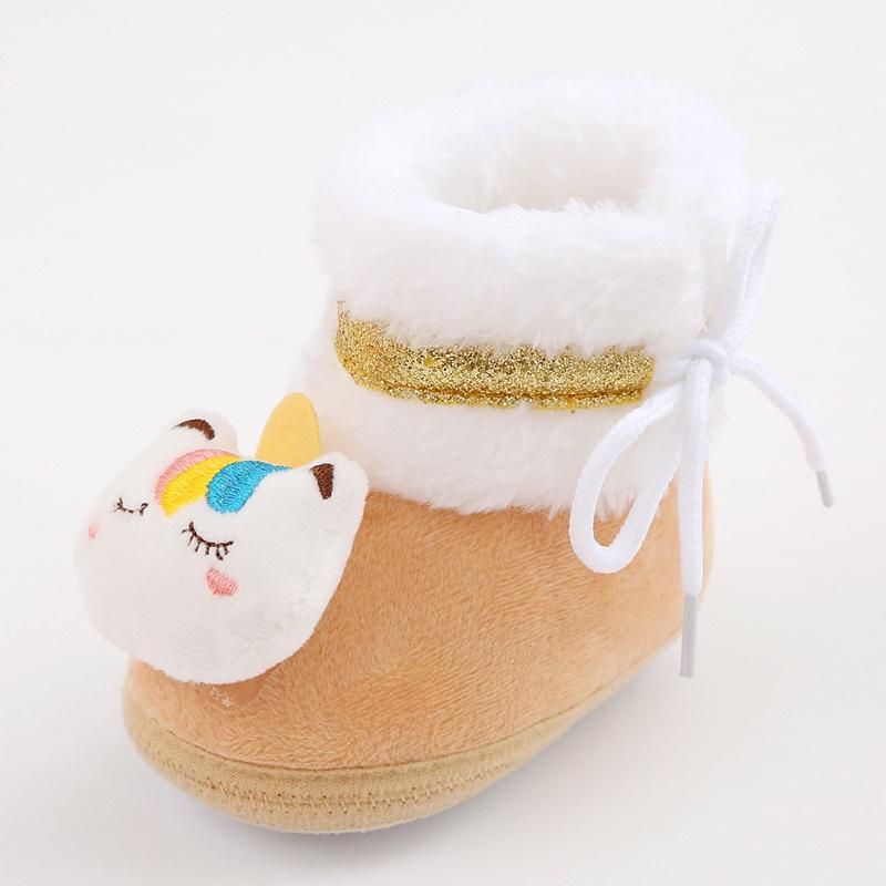 Kleinkind Baby Winter warme Plüsch Schneestiefel süße weiche Schuhe