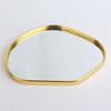 1Pc Jewelry Nordic Mirror Tray Table Decoration Potato-shaped Light Luxury Gold Shooting Props Home