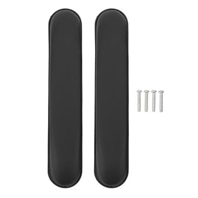 1 Pair Universal Wheelchair Arm Cushion Replacement PU Leather Soft Sponge Water Resistant Wheelchair Arm Rest Pads