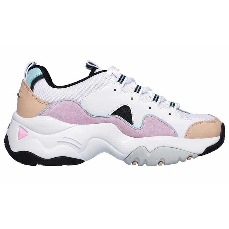 (WMNS) Skechers D'Lites 3.0 'White Pink' Women's 12955-WPKB