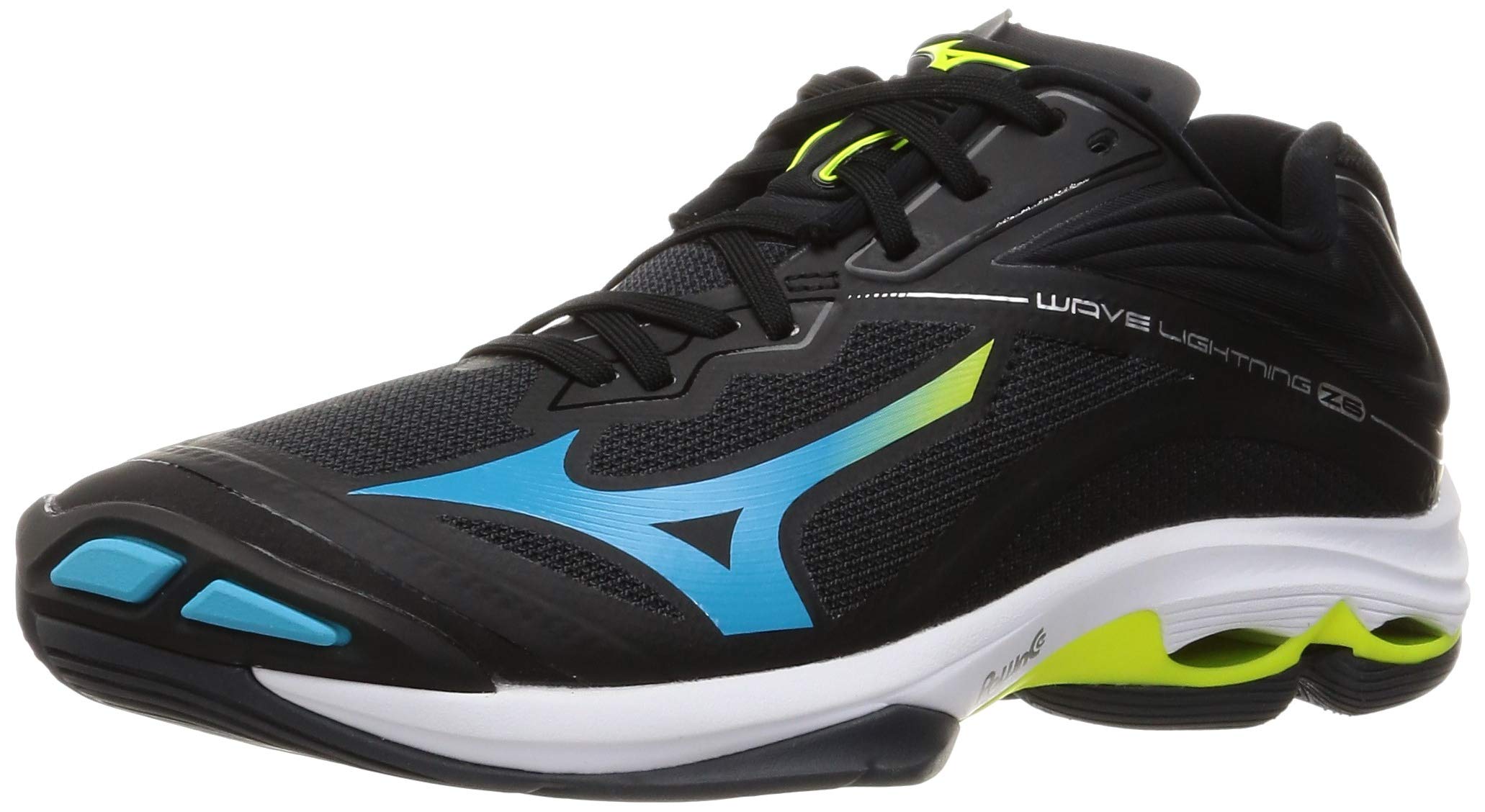 

Волейбольные кроссовки Wave Lightning Z6 cm 2E [Mizuno] Черный/Синий/Желтый 30.5