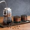 Household wooden coffee pot Large capacity drip sharing pot Household glass cold brew pot Hanging ear coffee pot set