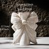 Bow Ceramic Vase Hydroponic Vase Dried Flower Flower Arrangement Vase Desktop Decorative Flower Ware Home Decoration Crafts