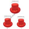 X6HE Elegant Stage Performances Tall Hat Cosplay Costume Gentleman Hat with Roll Trim Adult Carnivals Party Photography Hat