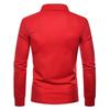 Autumn/Winter 2021 Men's Slim Fit Long Sleeve Polo with Color Turn-Down Collar