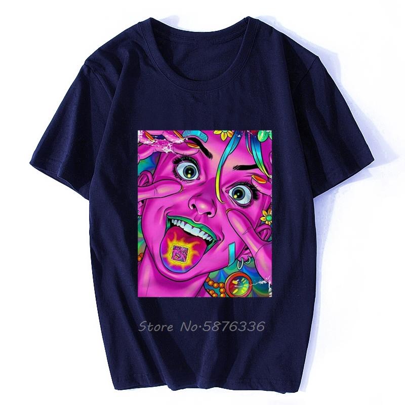 T Shirt Psychedelic Trippy Sexy Female Lucid Dream Lsd Mdma Xtc Ecstasy Albert Men Cotton Tshirt Anime Tees Harajuku Streetwear S