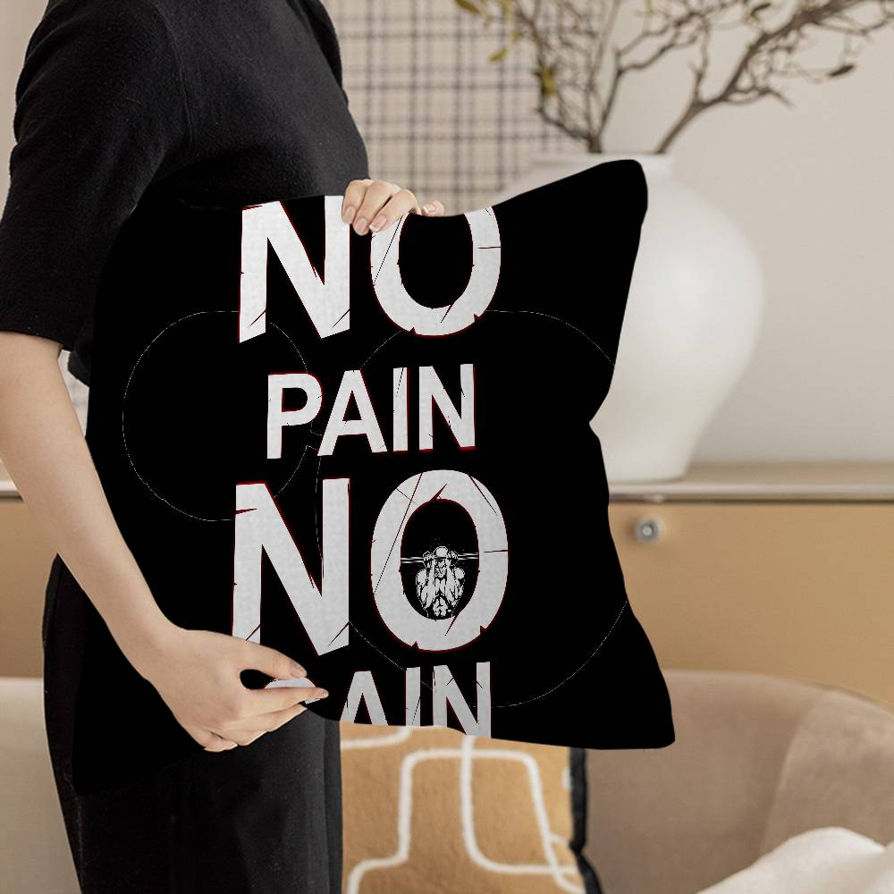 GYM Exercise Time Personalized Pillow Cover Kids Bedroom Wild Party Decor Pillowcase kid Birthday shower Gift