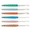6pcs Crochet Hook Set Silicone Handle Non-Slip Woven Crochet Hooks 6mm-12mm Straight Handle Crochet Hooks For Crochet Blankets