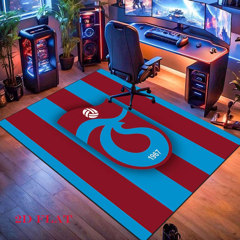Tappeto Trabzonspor per Soggiorno Camera da Letto Decorazione Divano Casa, Tappetino Antiscivolo per Giochi Bambini