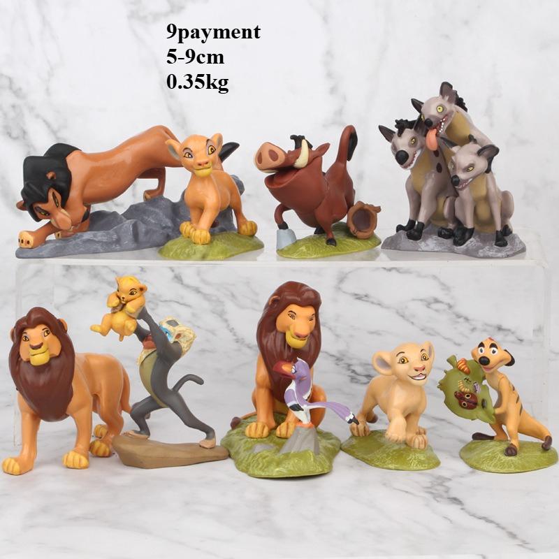 

Дисней 9 шт./набор 4,5-8,5 см Король Лев Симба Нала Тимон фигурка модель Аниме фигурки Рождественский подарок для детей