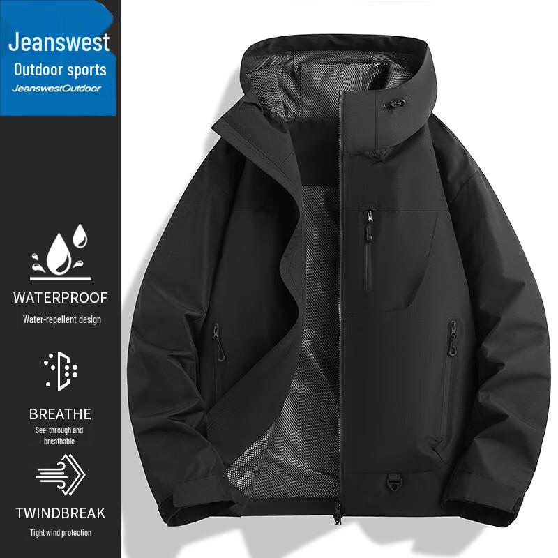 

Zhenweis Unisex Waterproof Outdoor Hiking Jacket 3XL