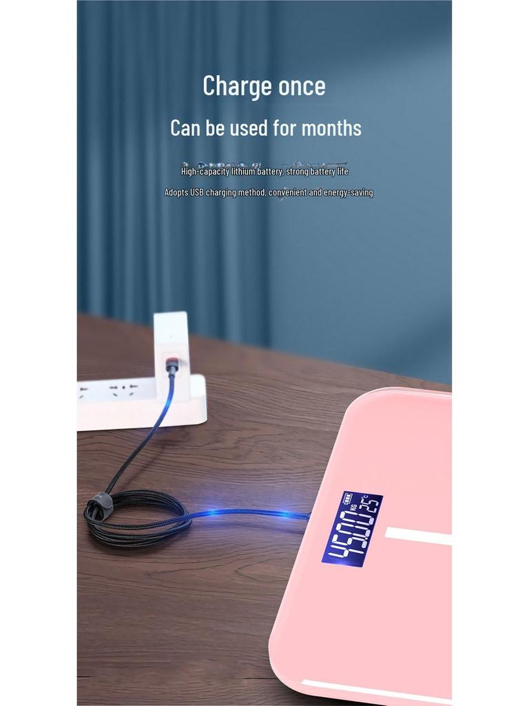 Inteligentna waga do pomiaru masy ciała: Jednoczęściowa waga elektroniczna do użytku domowego