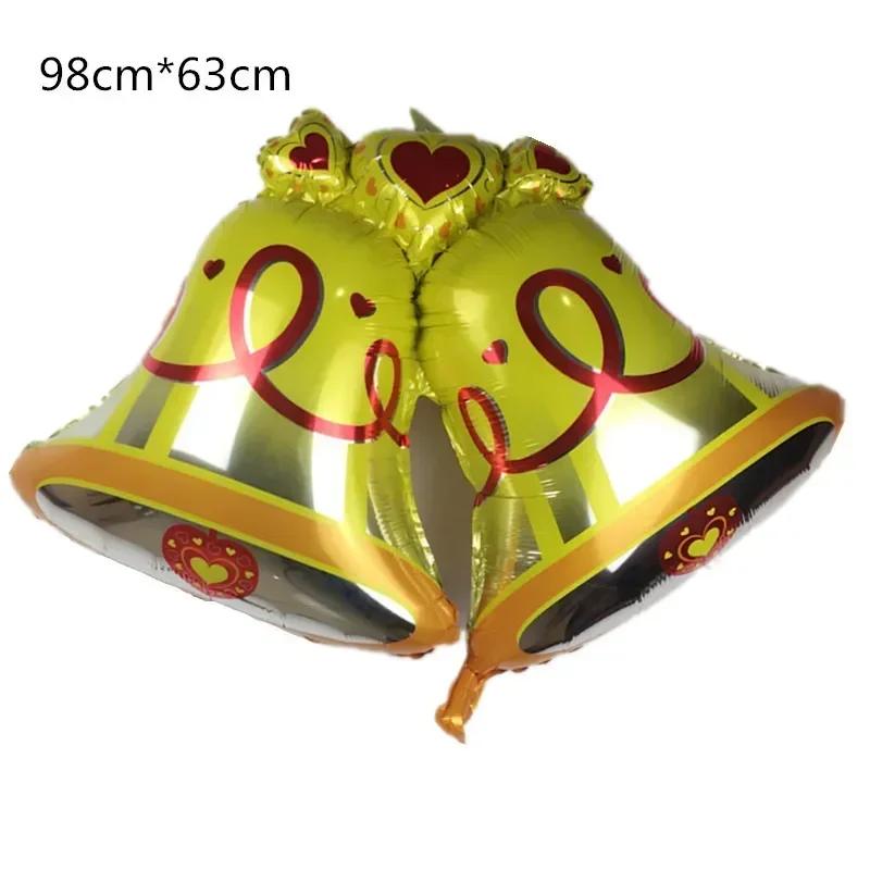 Große Weihnachtsballons Weihnachtsmann Schneemann Elch Strumpf Folienballon Weihnachtsdekorationen für Zuhause Navidad Neu