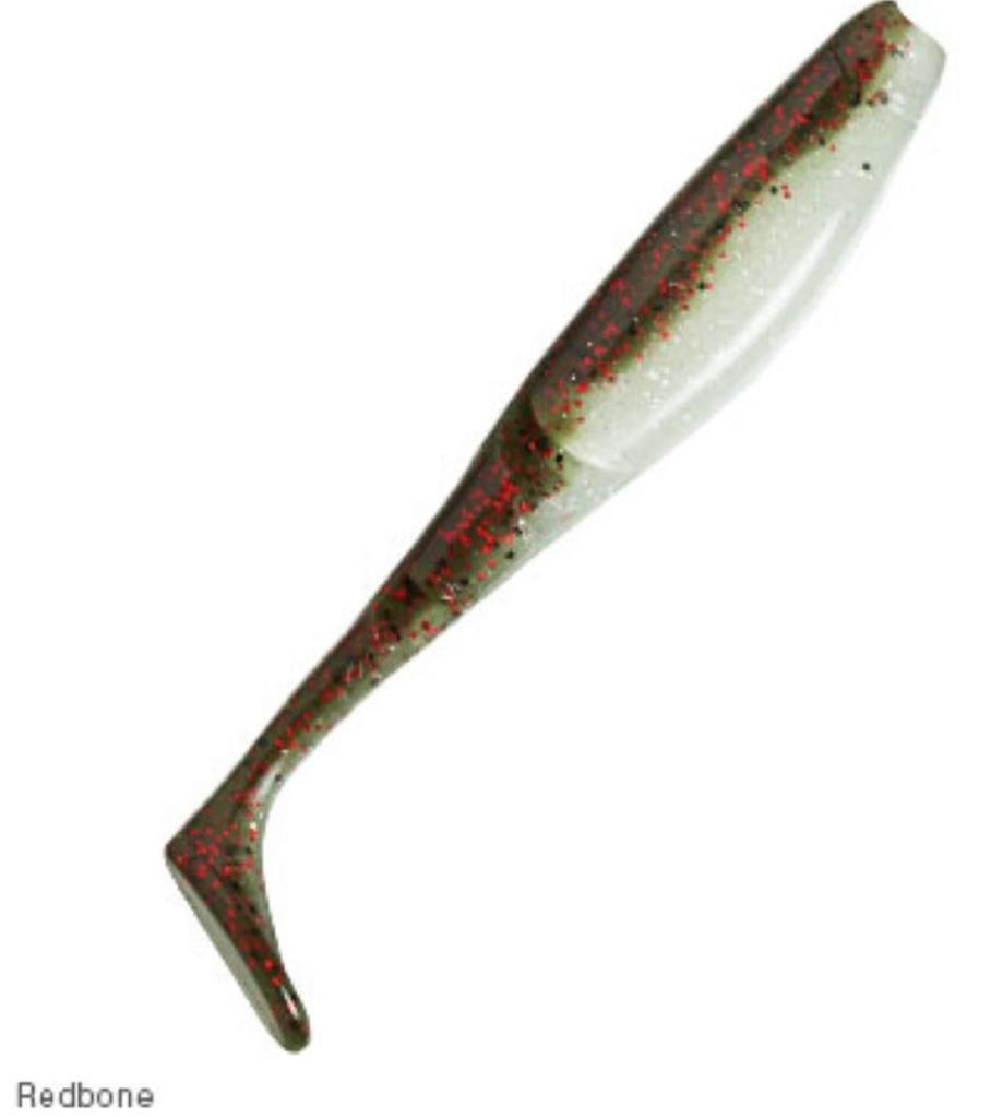 Zman Weicher Köder mit Duft PaddlerZ 4 Zoll 5/Packung Red Bone (8200)