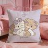 MMikkoS Cute Cat Cartoon Cushion Cover Premium Comfort Reversible Pillow Cove Two In One Design For Any Room  Car Interior