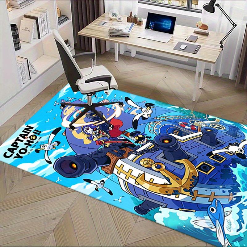 1pc Captain Yo Ho,Pirate Adventure,Sea Battle Office Carpet Soft Polyester Entrance Carpet Washable