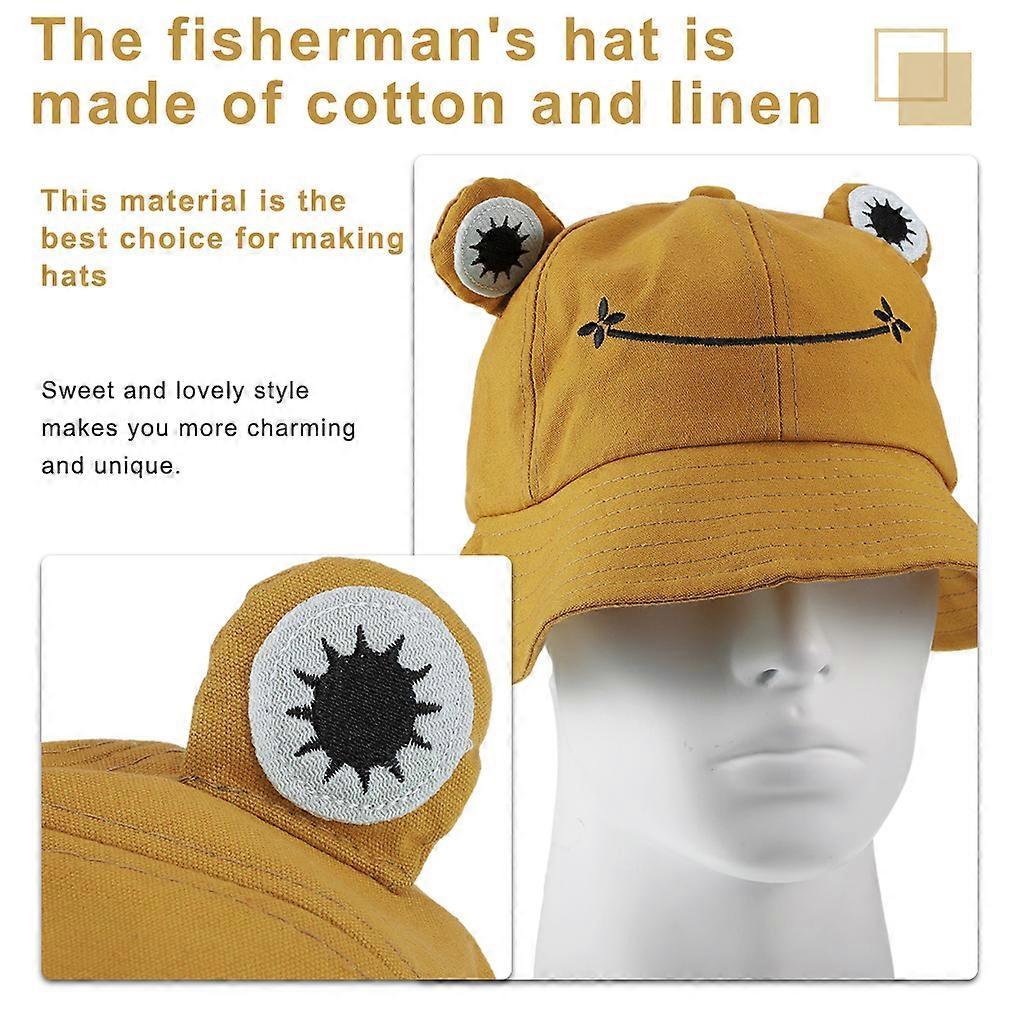 Camping Bucket Hat Fisherman Cap Big Eyes Foldable Headwear Head Accessories