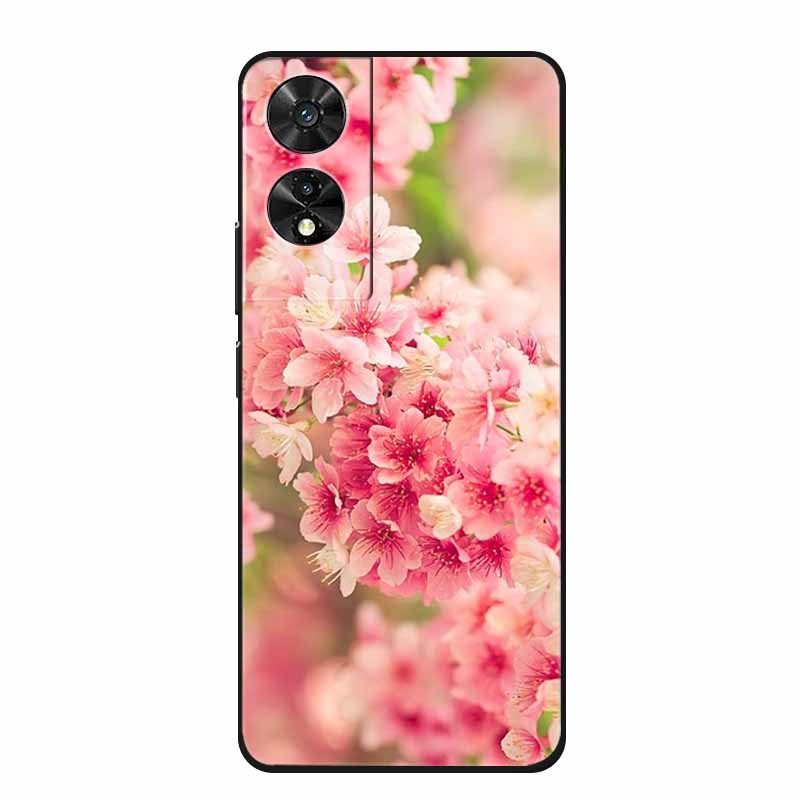 Soft Forest Cover for TCL 505 Case TPU Flower Wolf Silicone Phone Cases for TCL505 Covers Shockproof Fashion Cute Printed Shell