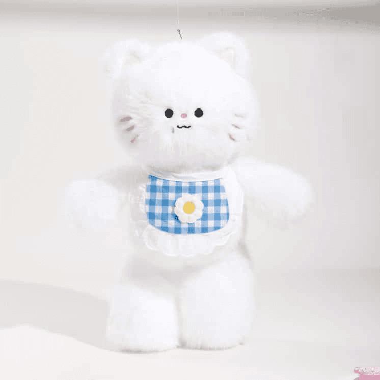 Bear Elephant Bib Rabbit Fox Plush Toy Stuffed Animal Doll Bedroom Decoration