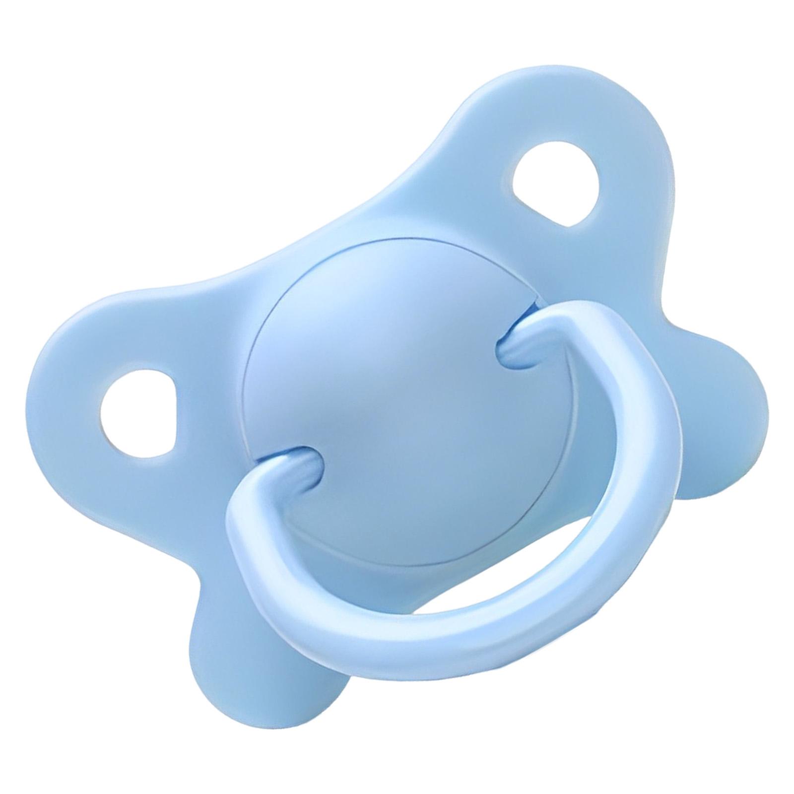 

Соска-пустышка для новорожденных из пищевого силикона с ручкой для младенцев, пустышка-пустышка в форме бабочки, пустышки синий