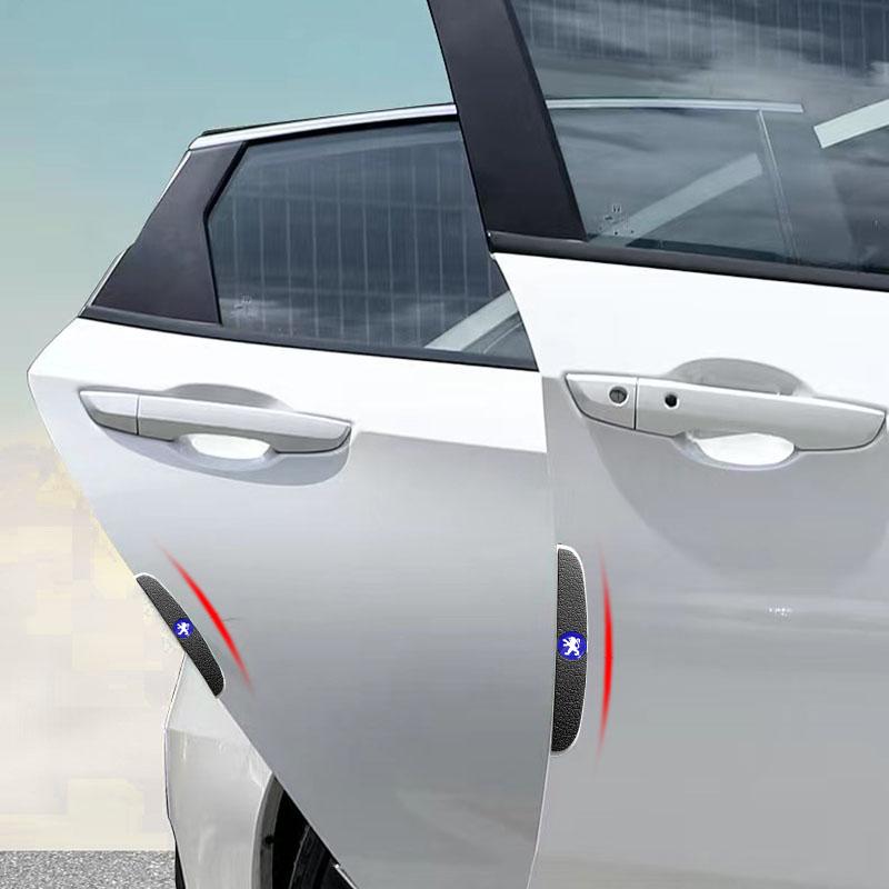 4Pcs Car Door Anti-Collision Strip Rearview Mirror Protection Sticker For Peugeot 308 408 508 RCZ 208 3008 2008 206 207 108 406 407 408 206 207 208