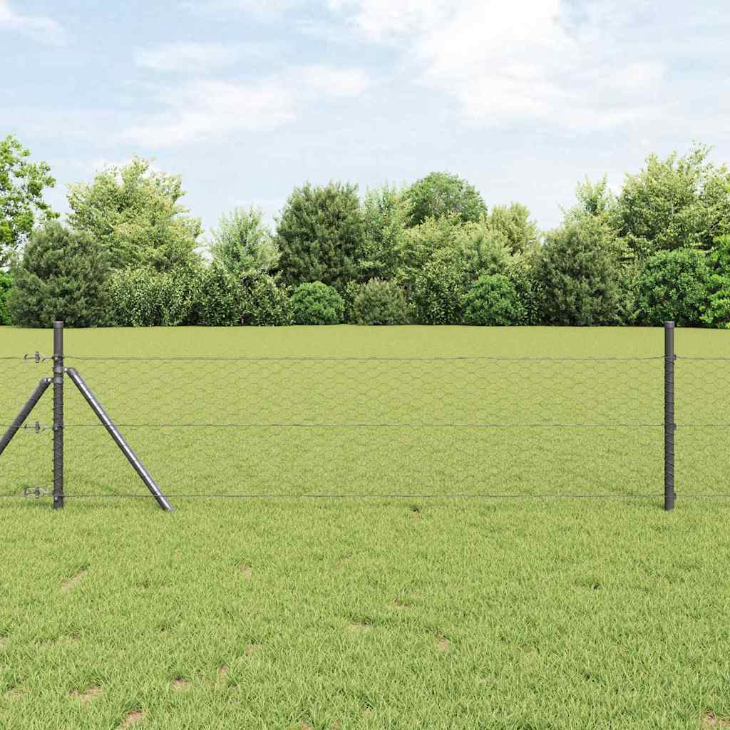Hexagonal Fence Gray 0.6 X 10 M PVC