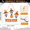 Wooden Halloween Pumpkin Hanging Sign Door Wall Decor Party Home Garden Decoration