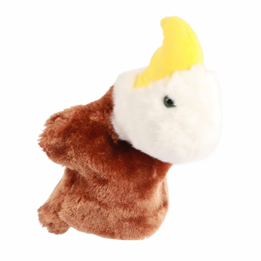 Plush Eagle Hand Puppets Stuffed Animal Toys for Kids Pretend Play Storytelling Hand Puppets