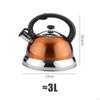 Top Loud Whistling Kettle, 3L Teapot, Boiling Cookware Kitchenware Water Kettle Anti Scald Handle
