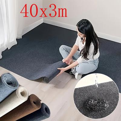 40cmX3m Kitchens Bedroom Rug Water Uptake Home Decor Self-adhesive Room Decoration Bathroom Rugs Solid Color Carpet Living Room